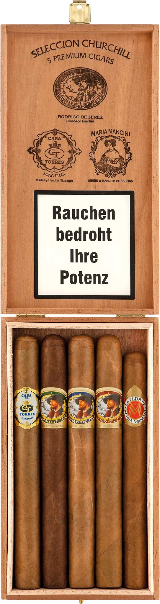 Rodrigo de Jerez Sampler Seleccion Churchill 5 Premium Cigars Detailbild
