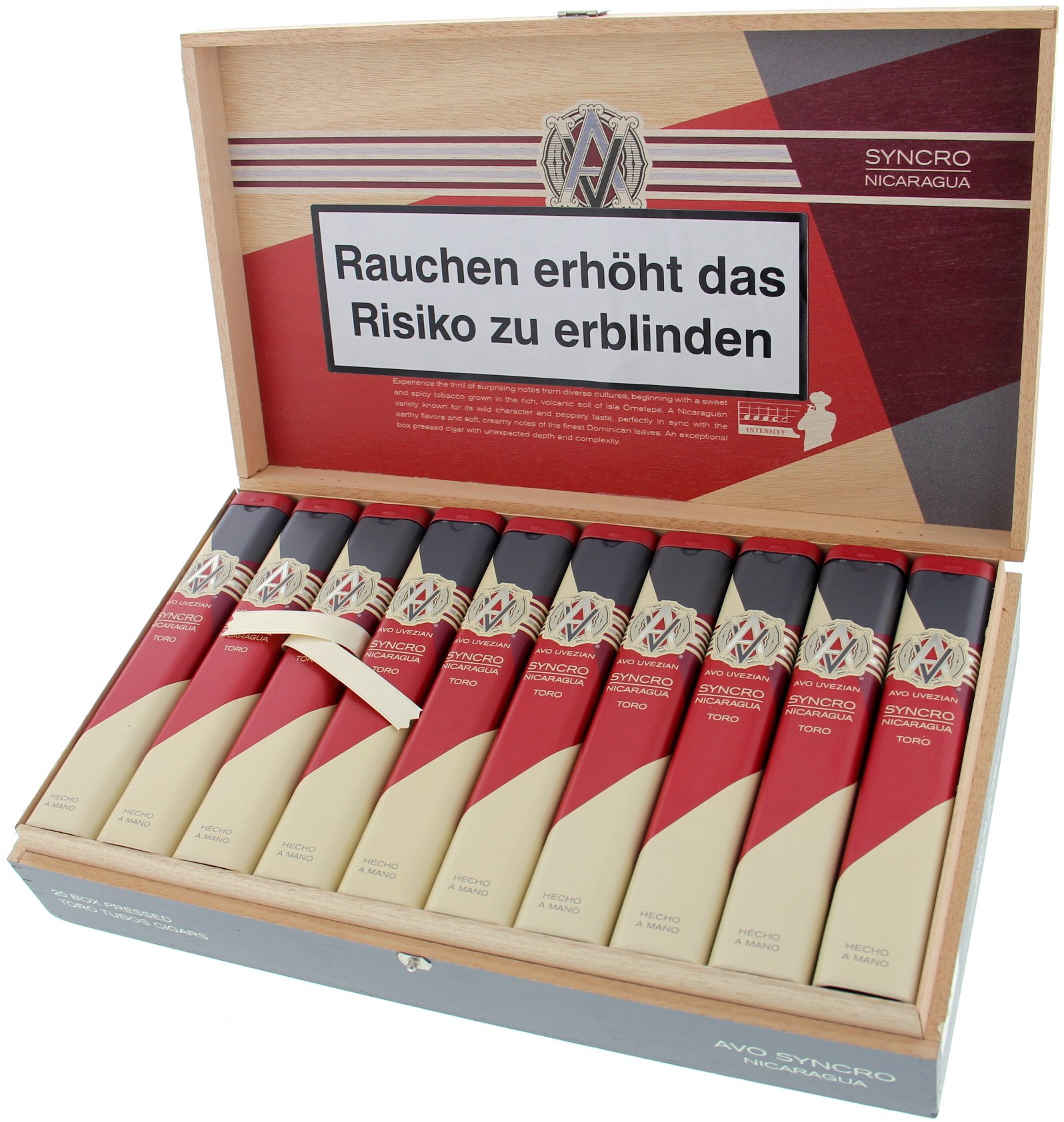 AVO Syncro Nicaragua Toro Tubo Kiste offen