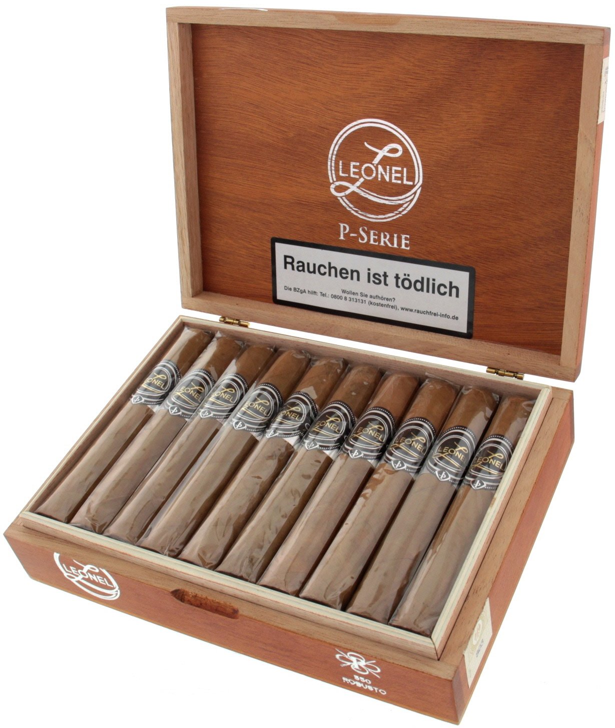 Leonel P-Series 550 Robusto Kiste offen