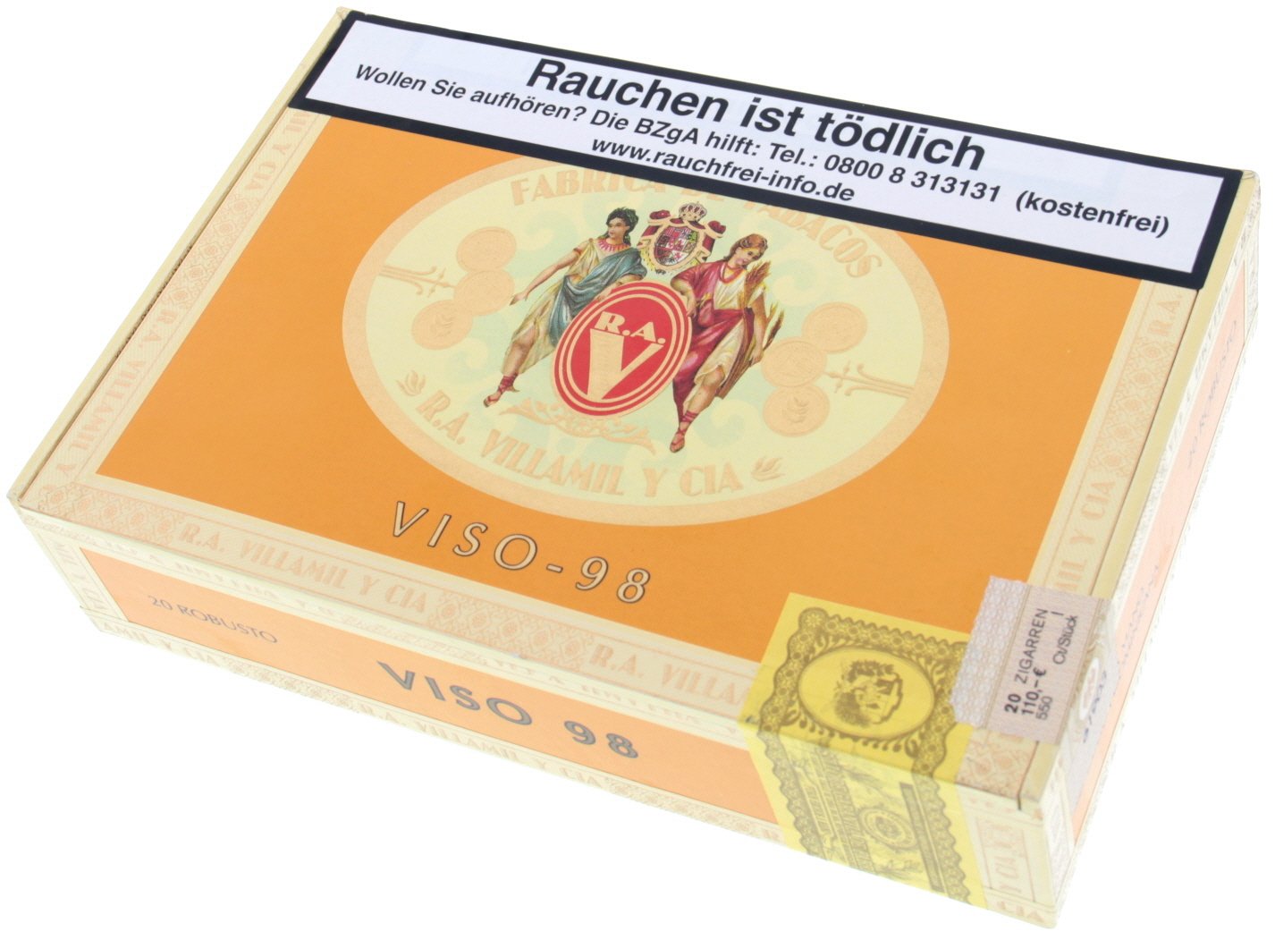 R.A. Villamil Viso 98 Robusto Kiste