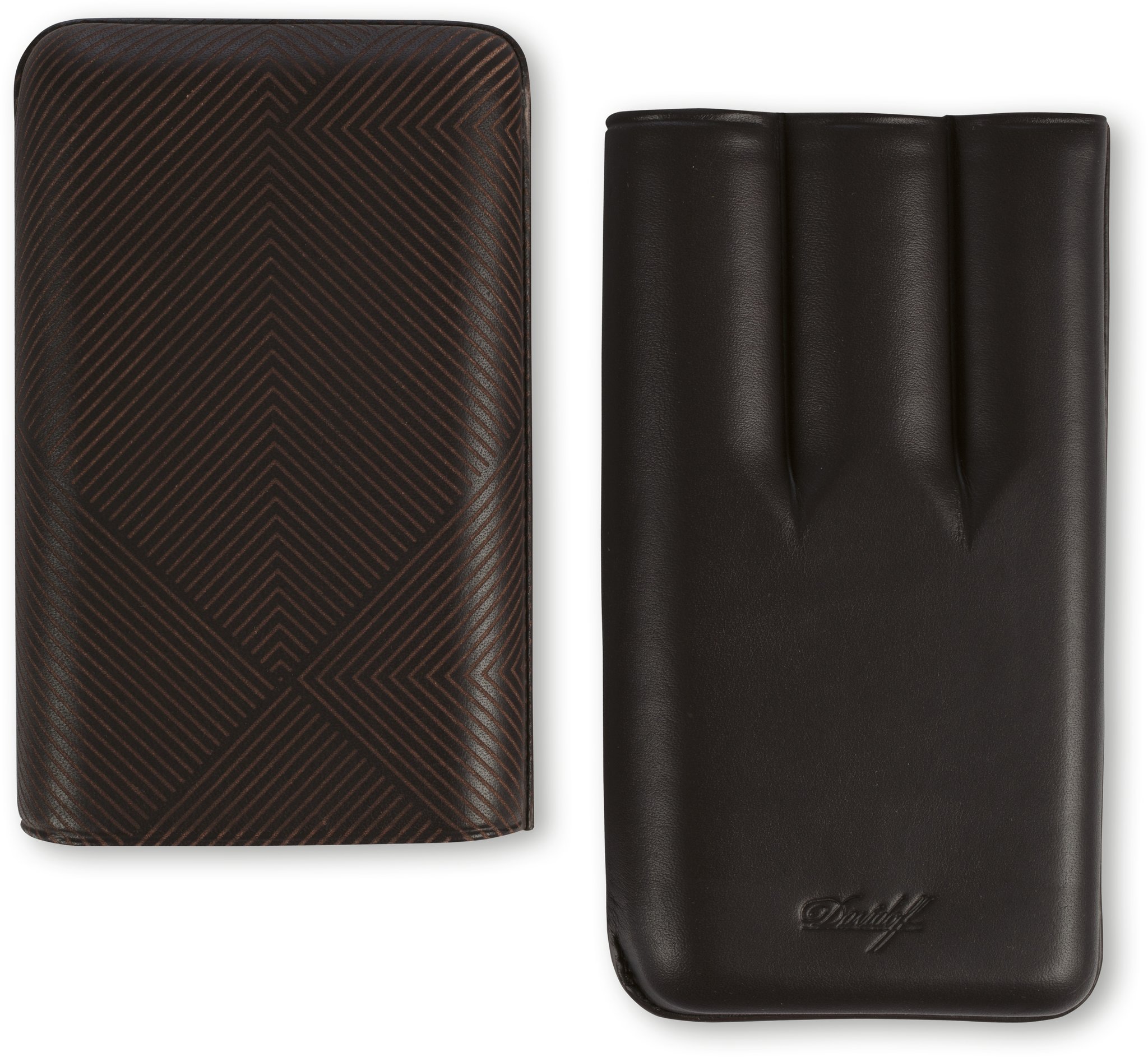 Davidoff Kalbsleder Zigarrenetui XL-3 Leaf braun (105583)