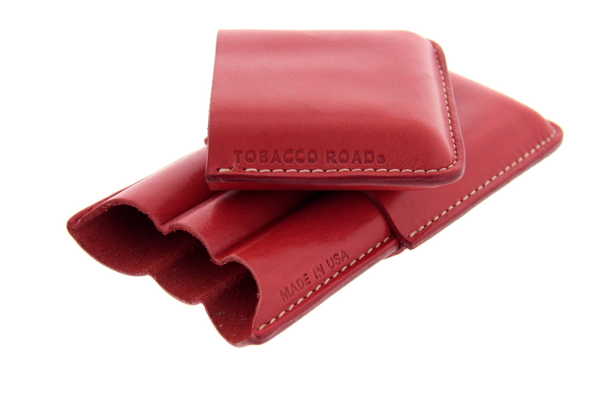 Tobacco Road Zigarrenetui rot 3er offen