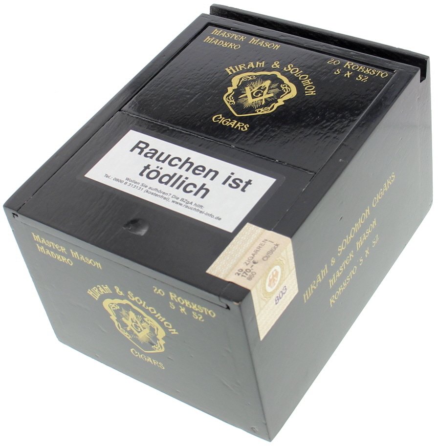 Hiram & Solomon Cigars Master Mason Maduro Robusto 5x52 Kiste