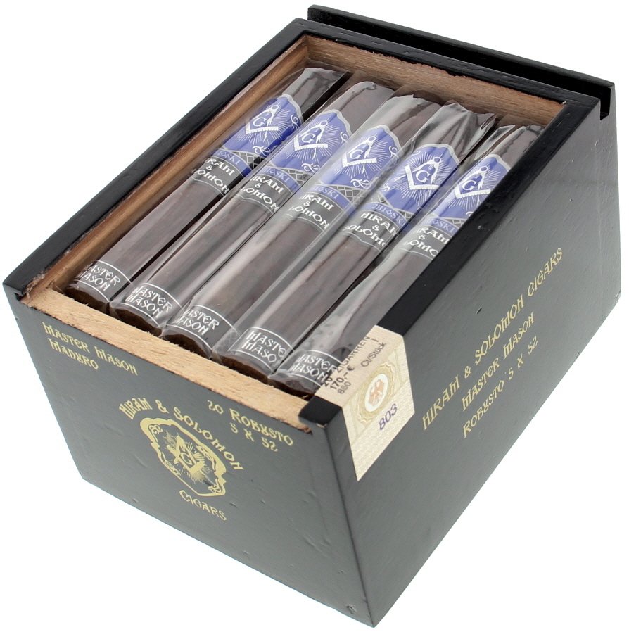Hiram & Solomon Cigars Master Mason Maduro Robusto 5x52 offen