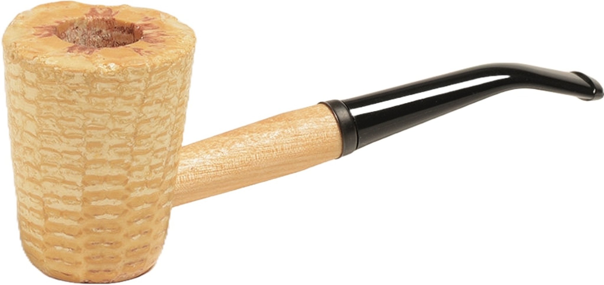 Missouri Meerschaum Corn Cob Mark Twain BENT (mit Filter)