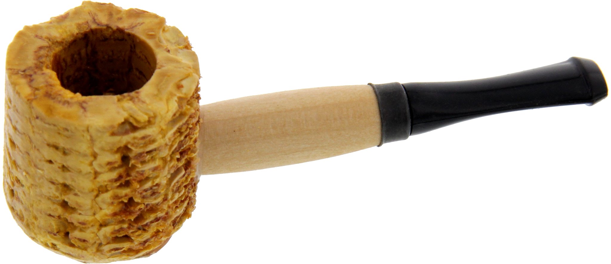 Missouri Meerschaum Corn Cob Miniature Varnished BLACK (ohne Filter)