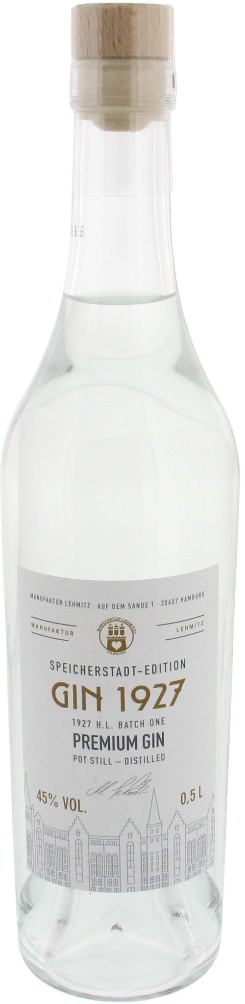 Lehmitz Gin 1927 Speicherstadt-Edition (0,5 l / 45 % Vol.)