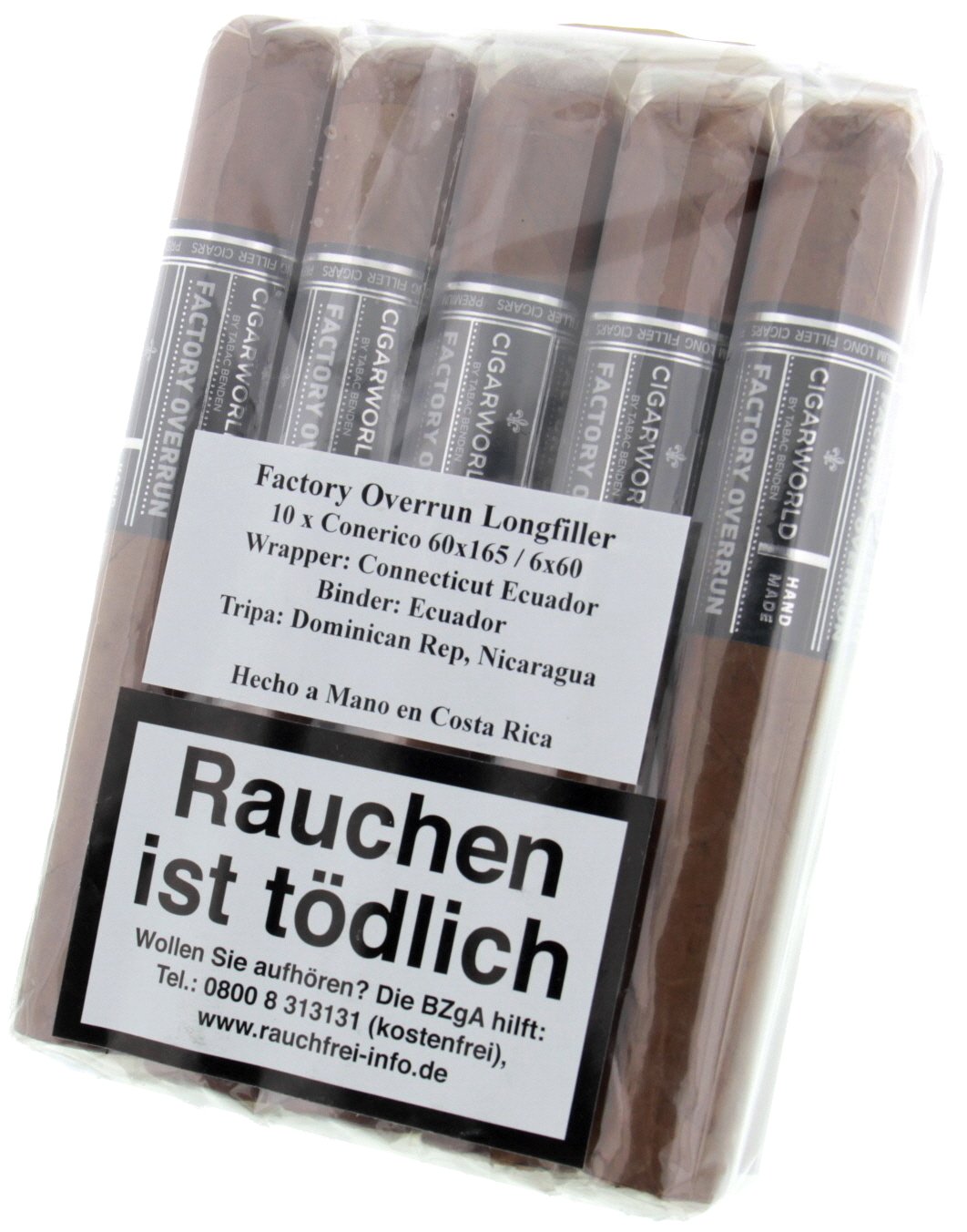 Factory Overrun Costa Rica Conerico 6x60 (Gordo) Bundle