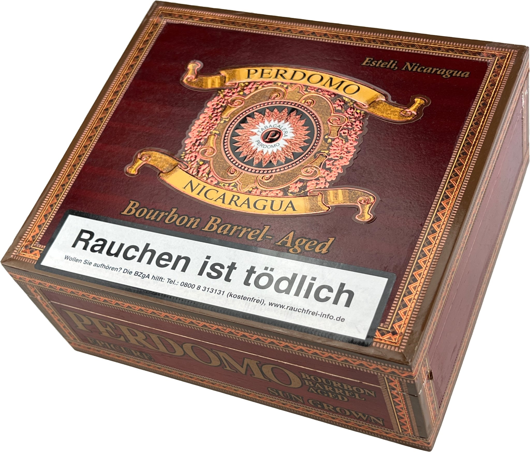 Perdomo Nicaragua Bourbon Barrel Aged (BBA) Epicure (Sun Grown) Kiste