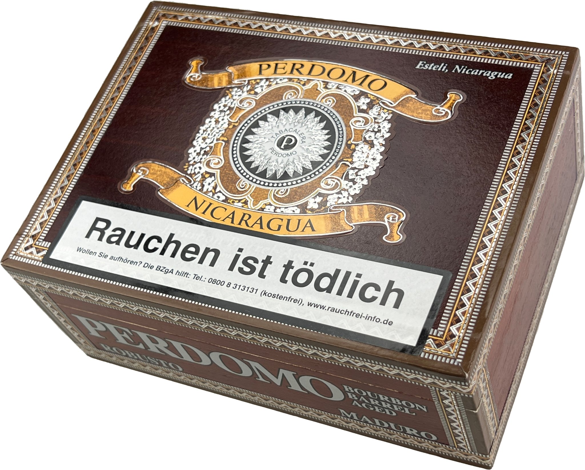 Perdomo Nicaragua Bourbon Barrel Aged (BBA) Robusto (Maduro) Kiste