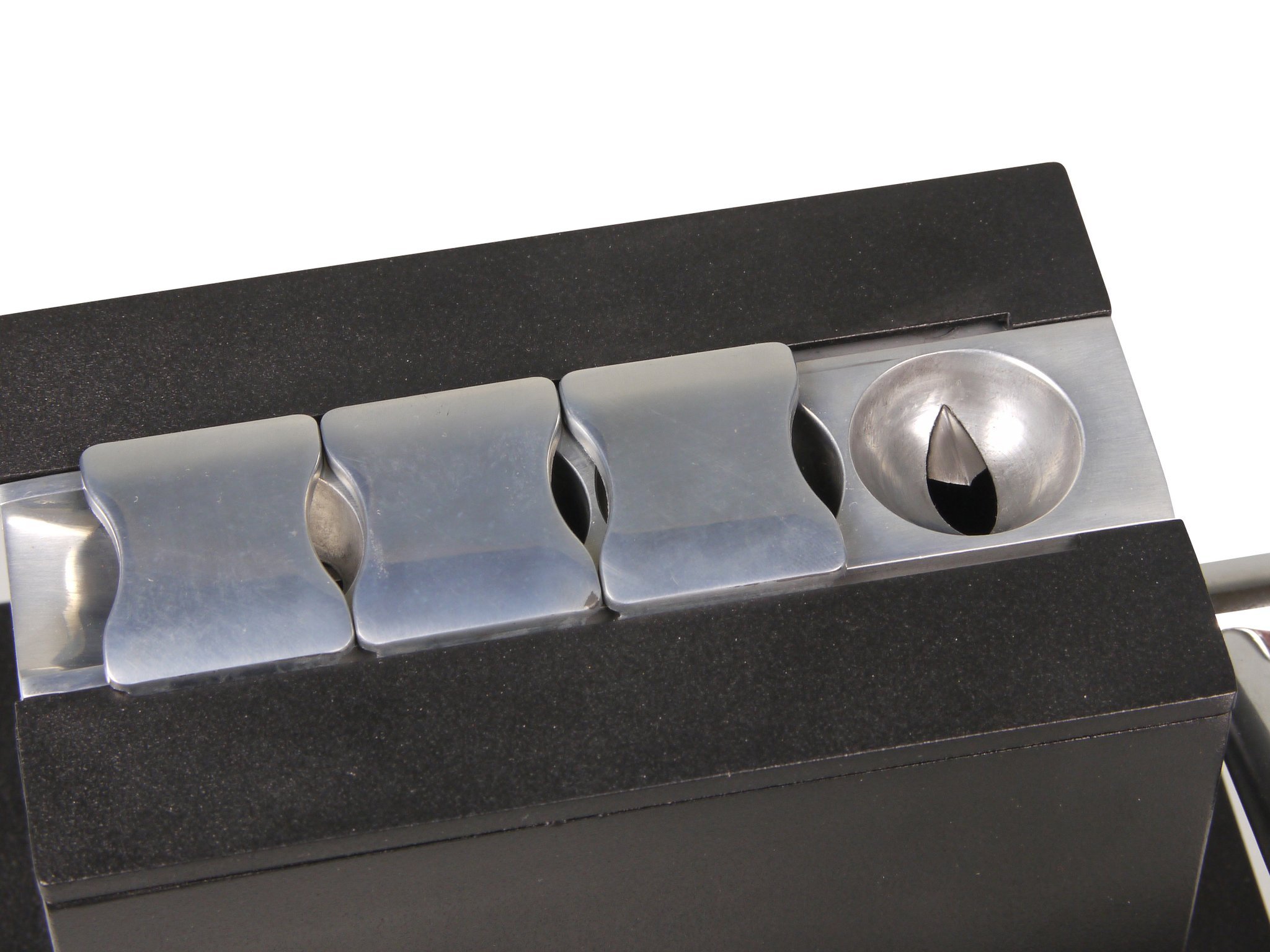 Classic Tisch-Zigarrenabschneider Schwarz mit 4 Klingen (593723) Detailbild