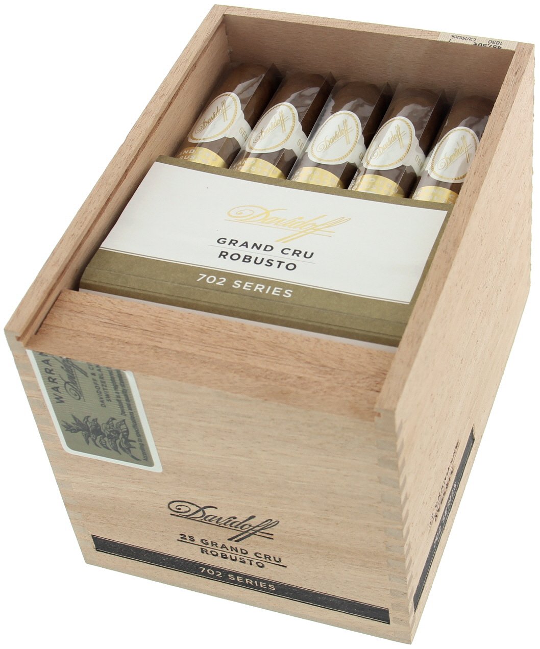 Davidoff 702 Series Grand Cru Robusto 25er offen