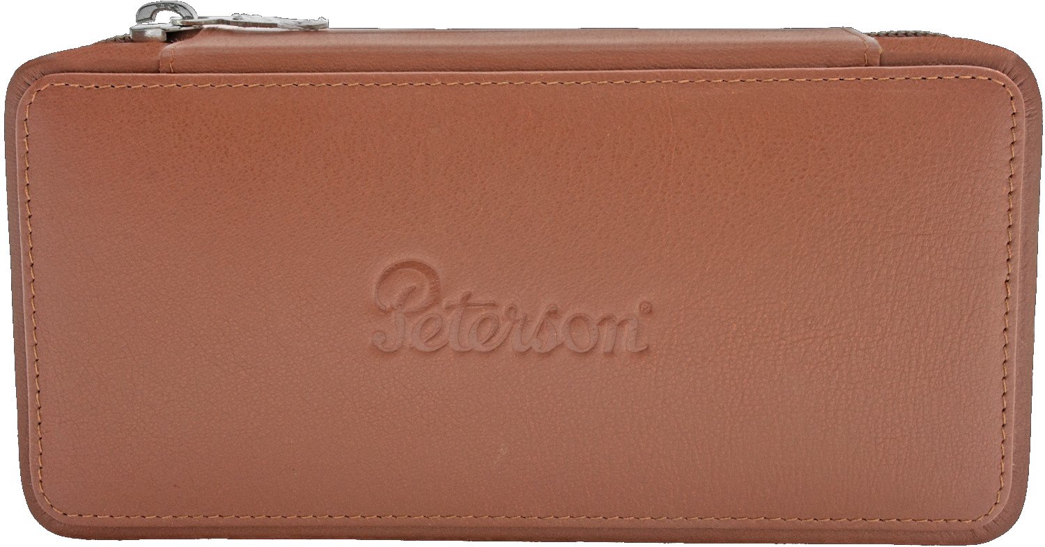 Peterson Pfeifentasche 1er Leder braun (leer) (15064) Detailbild