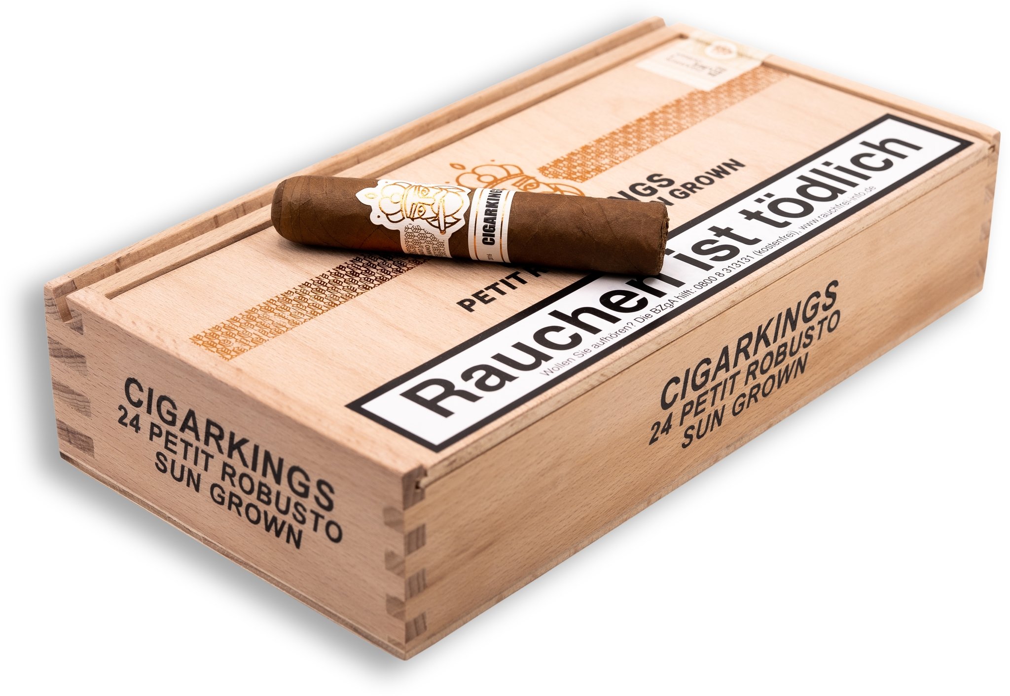 Cigarkings Petit Robusto Sun Grown Kiste Detailbild