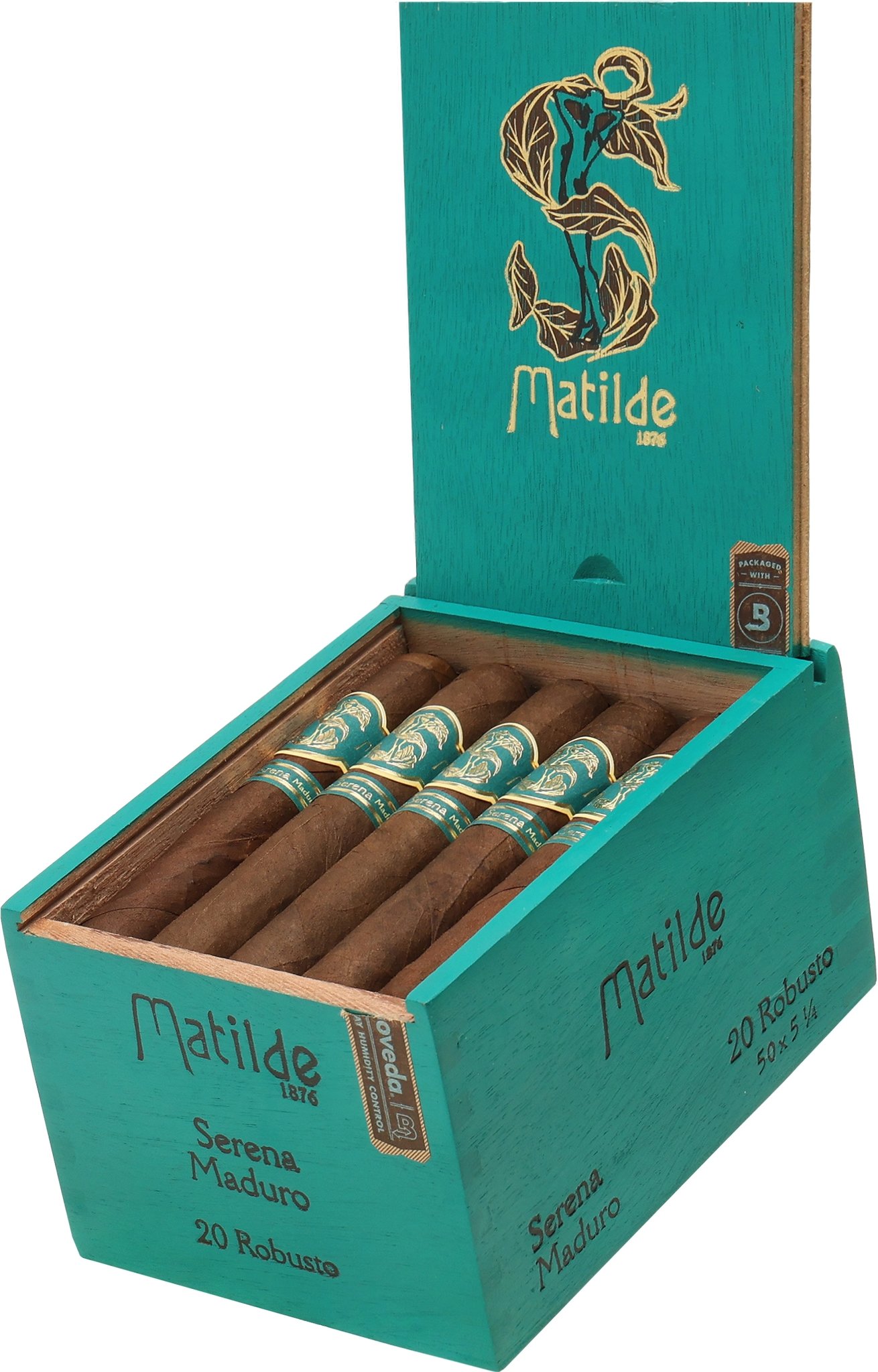 Robusto Maduro Kiste offen schräg