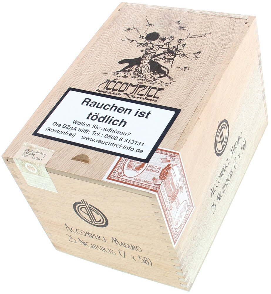 Principle Cigars Accomplice Night Stick Maduro 25er