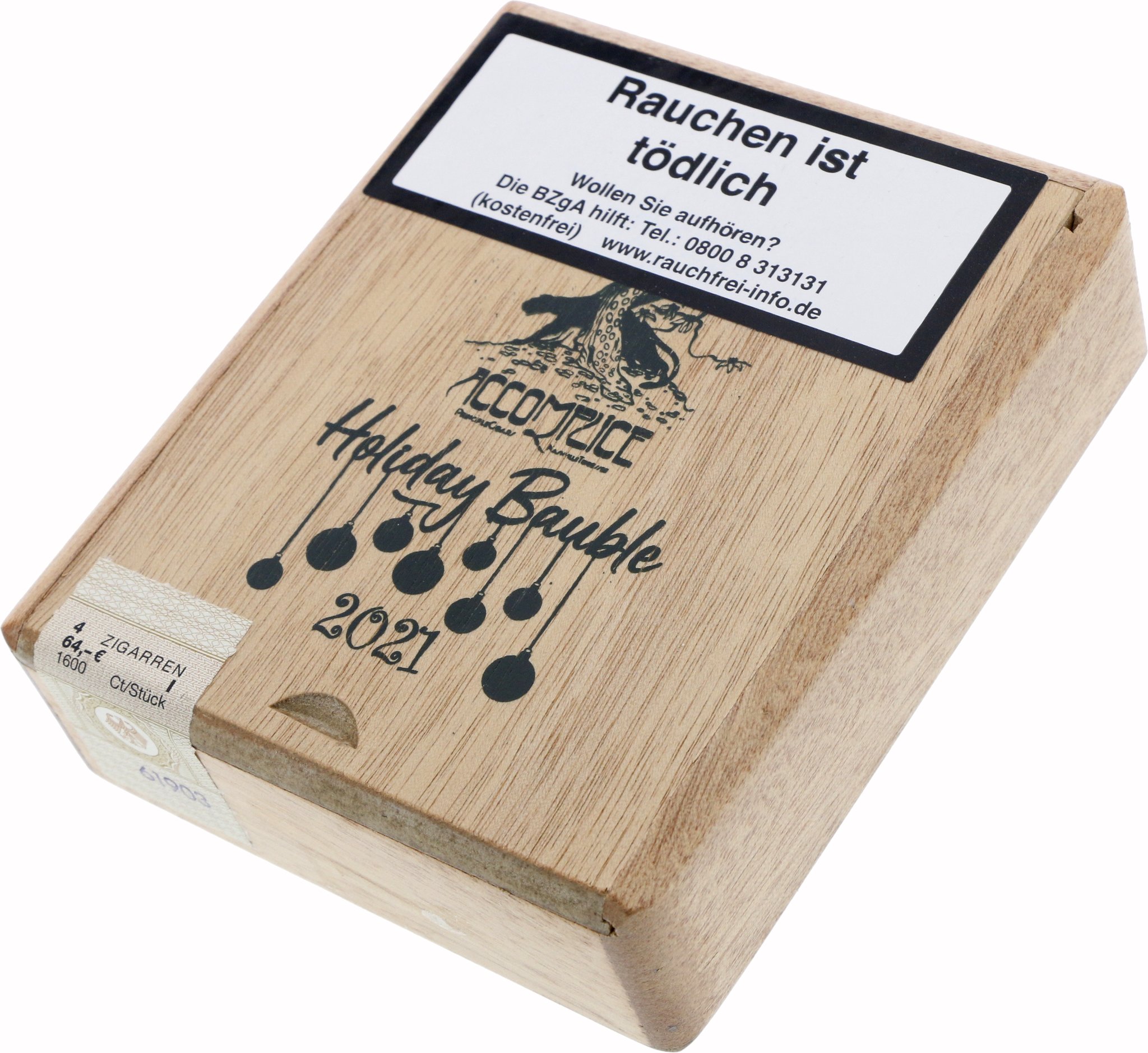 Principle Cigars Accomplice Holiday Bauble 2021 Kiste