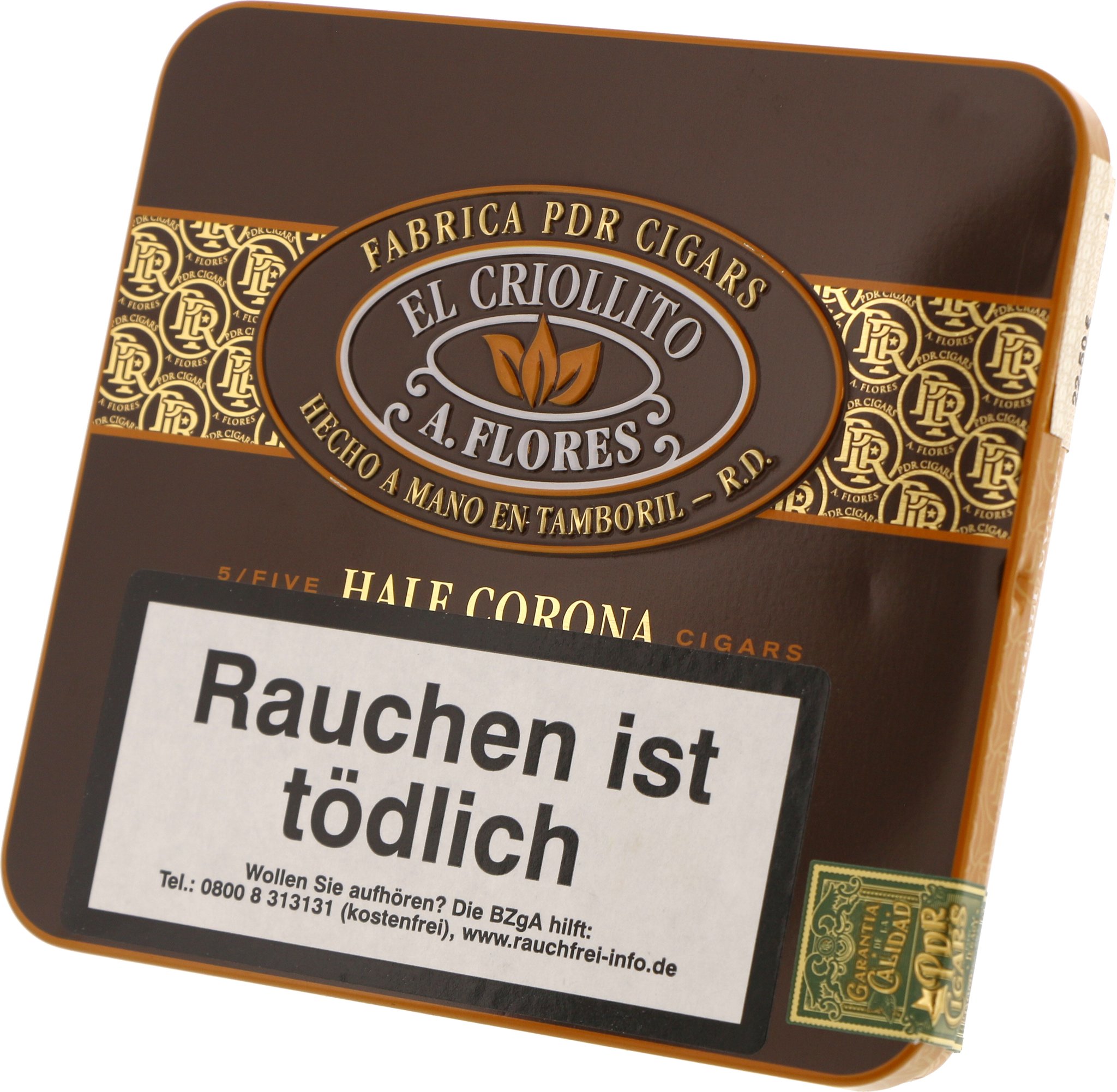 PDR Abe Flores El Criollito Half Corona (Blechdose) Dose