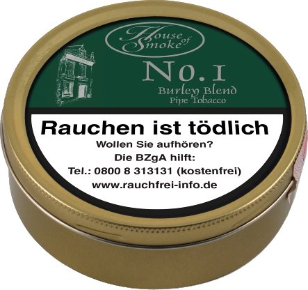 House of Smoke Pfeifentabak No. 1 Burley Blend 50g Dose (78885)