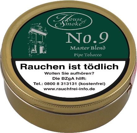 House of Smoke Pfeifentabak No. 9 Master Blend 50g Dose (96481)