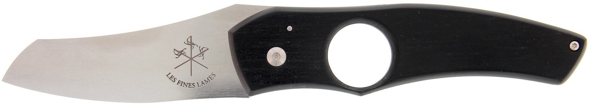 Les Fines Lames Zigarrenmesser Knife Ebony offen