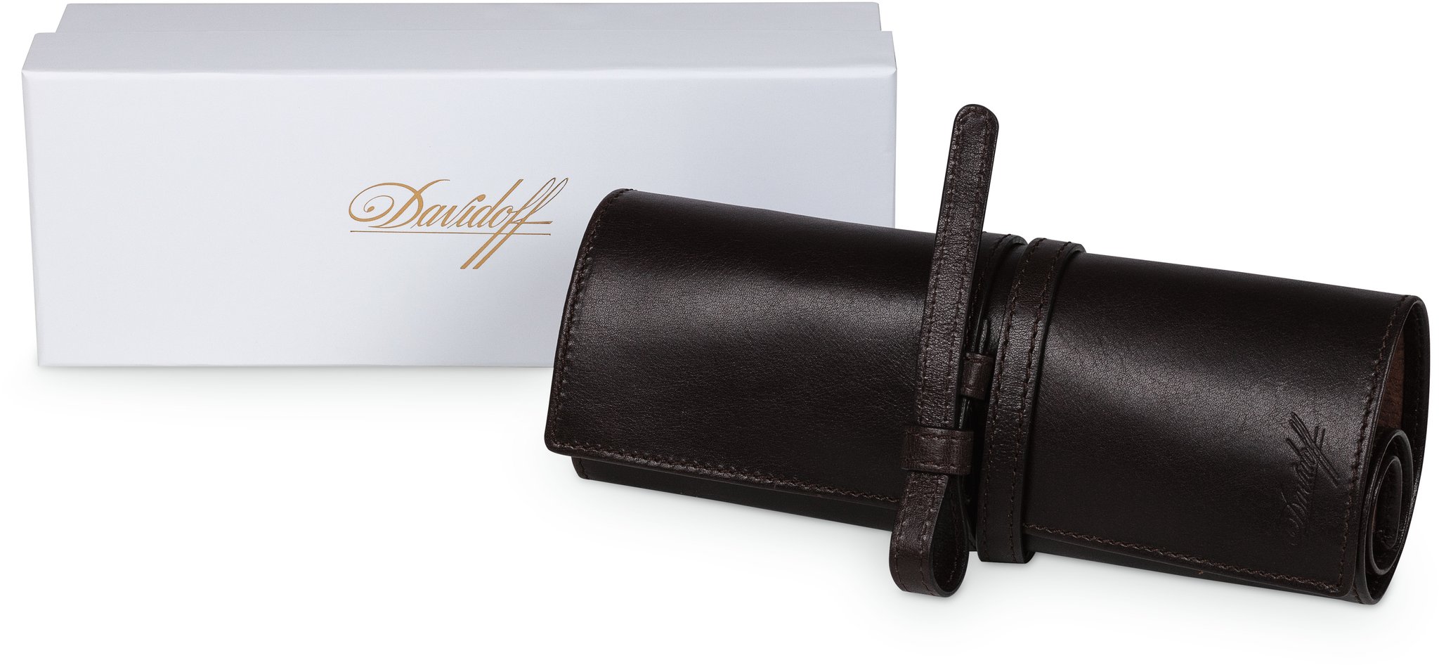Davidoff Reisehumidor Leder Rollbeutel (116640) Verpackung
