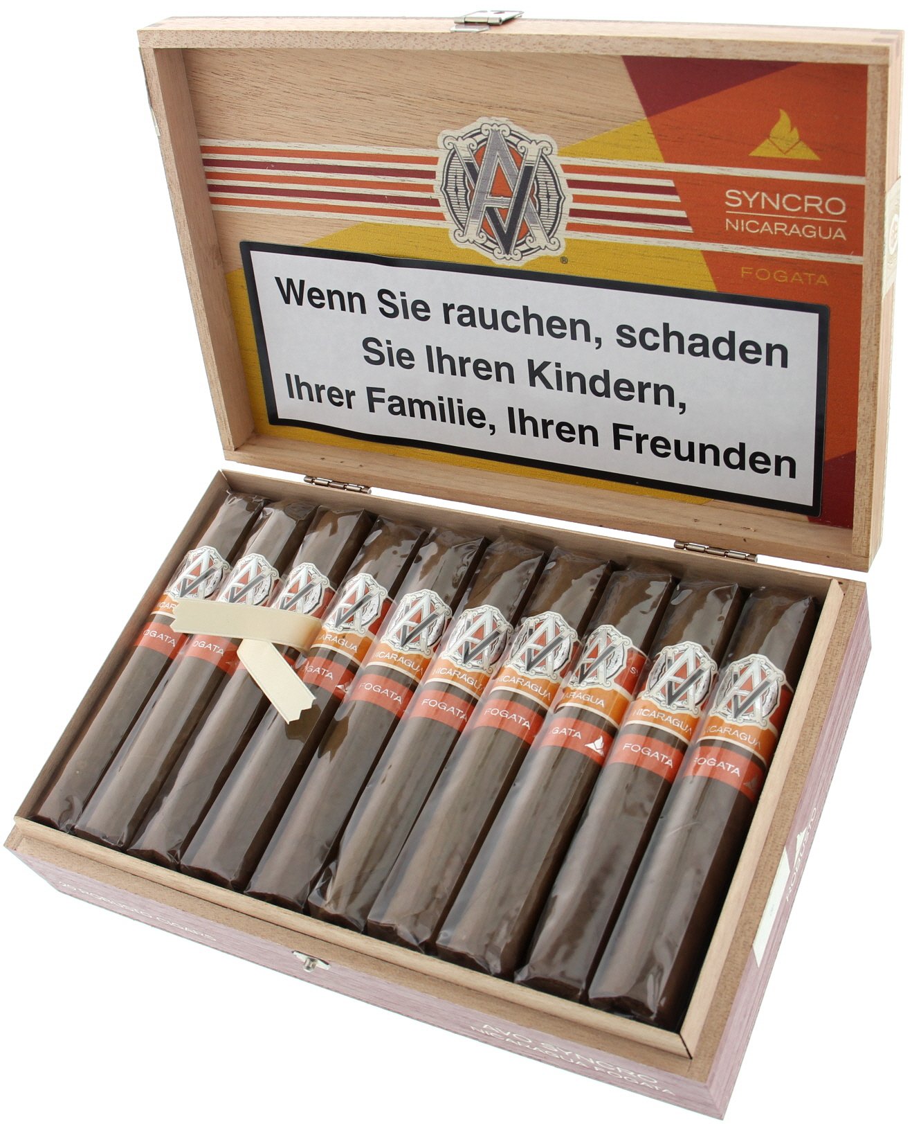 AVO Syncro Nicaragua Fogata Robusto Kiste offen