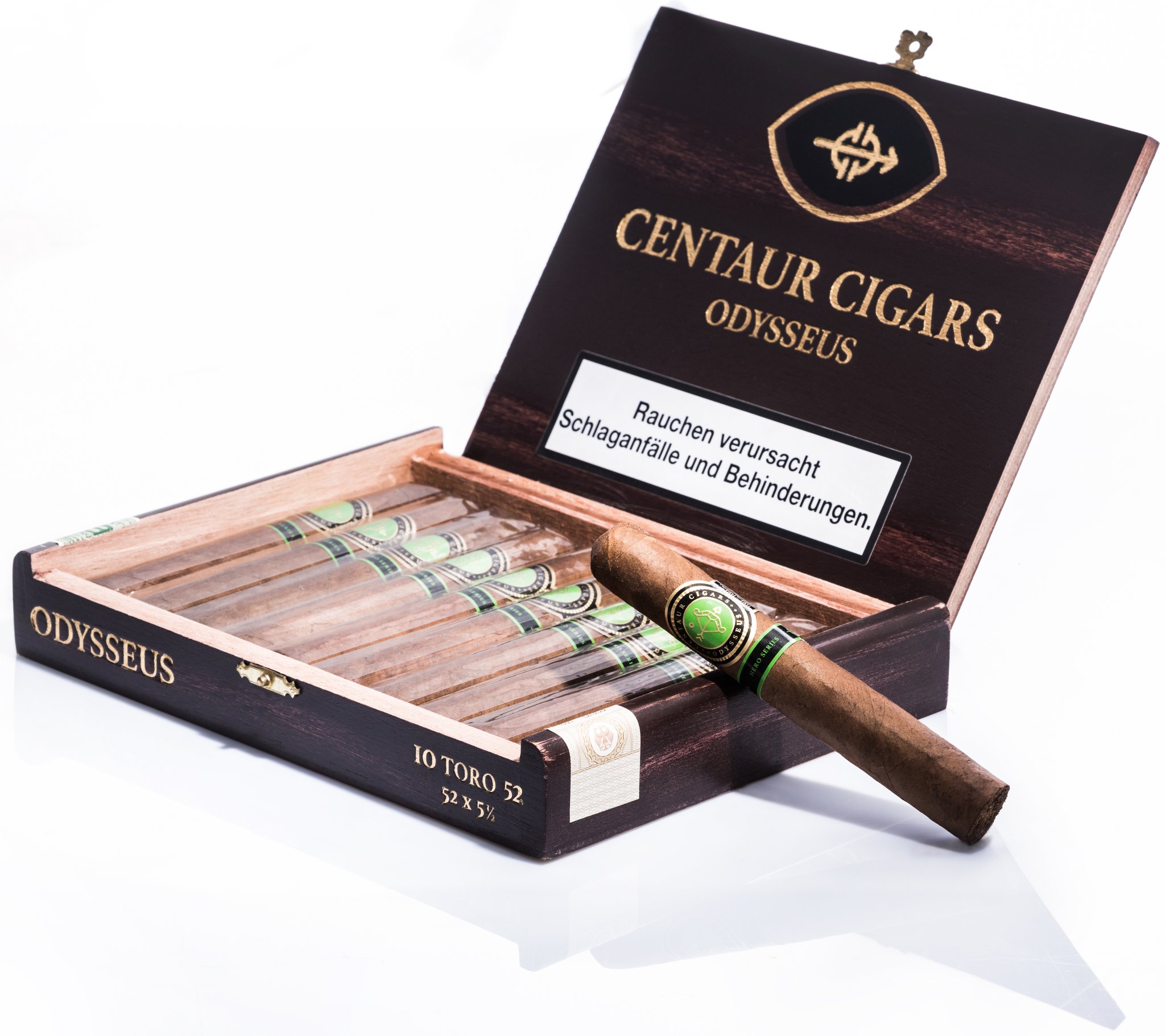 Centaur Cigars Odysseus Toro 10er Kiste offen