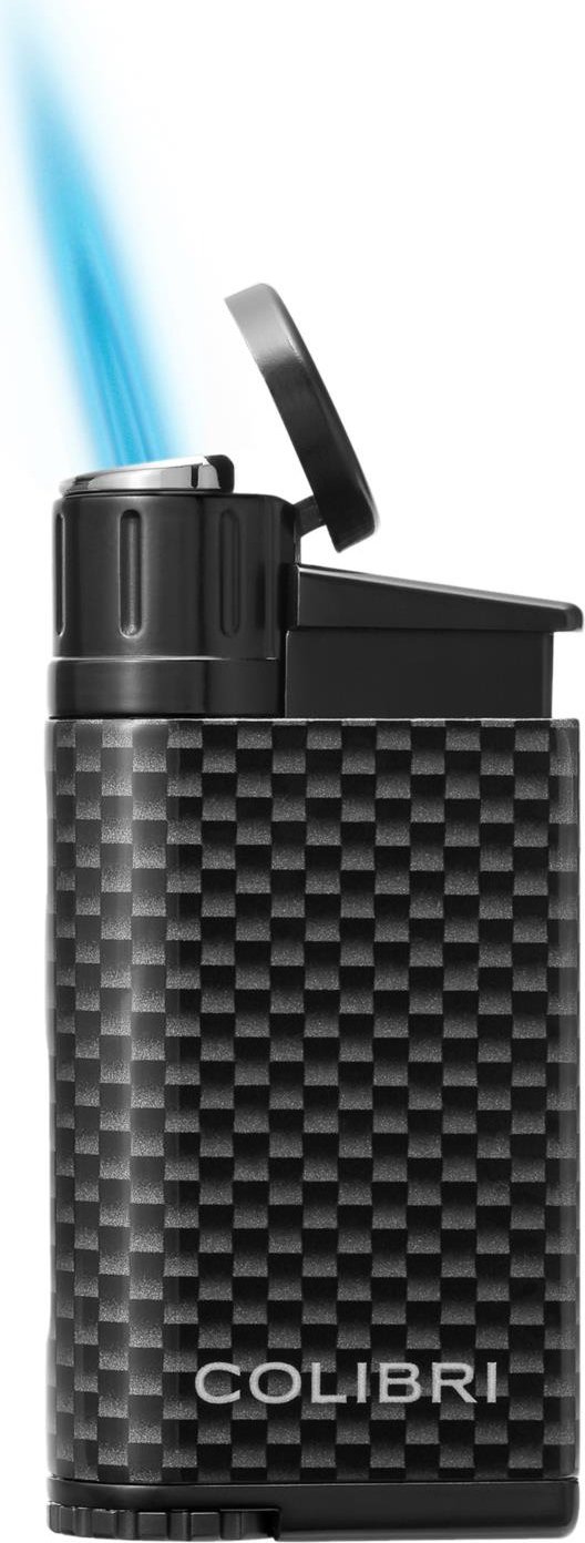 Carbondesign schwarz  Flamme