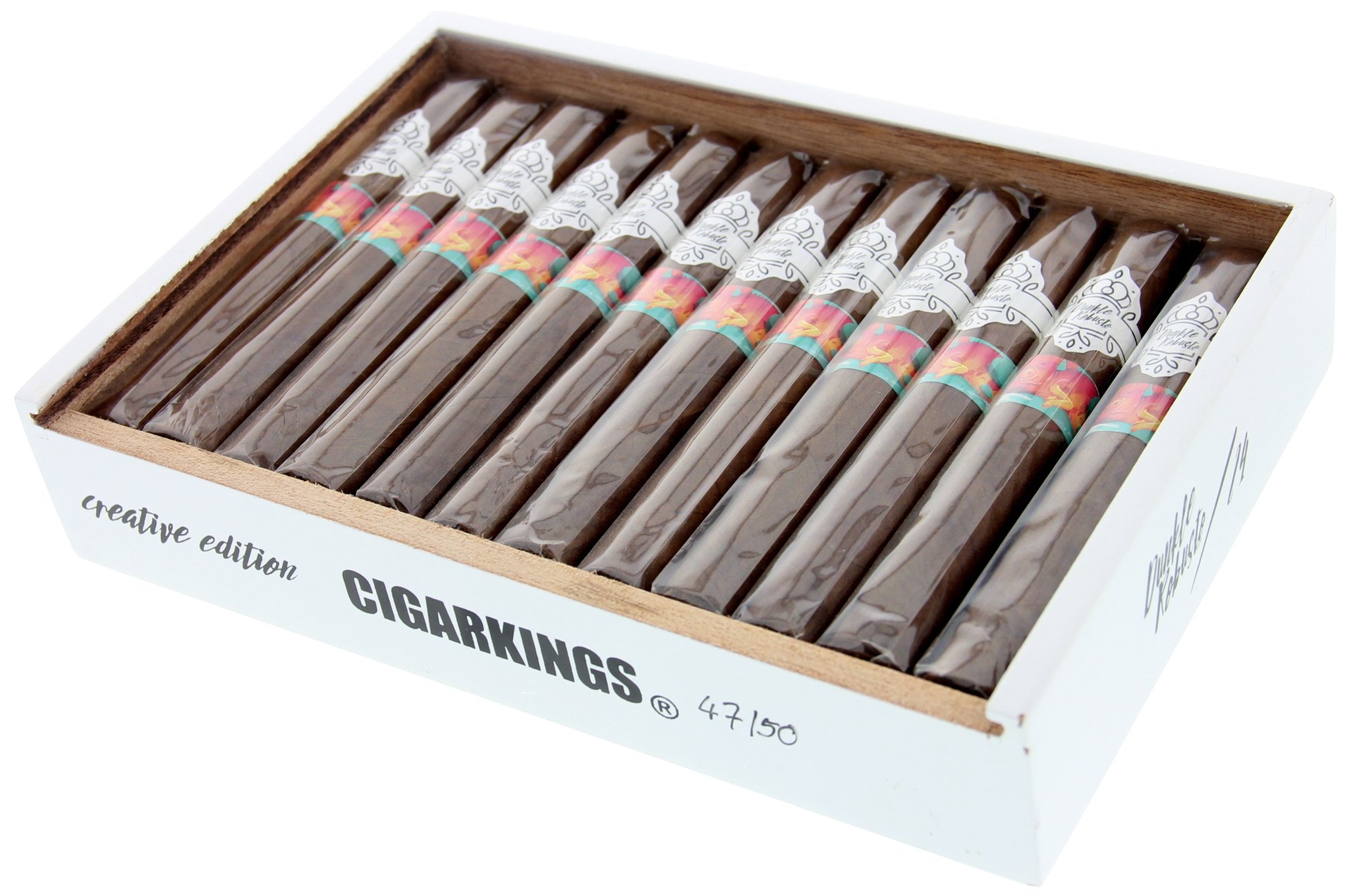 Cigarkings Creative Edition Dunkle Robusto Kiste offen