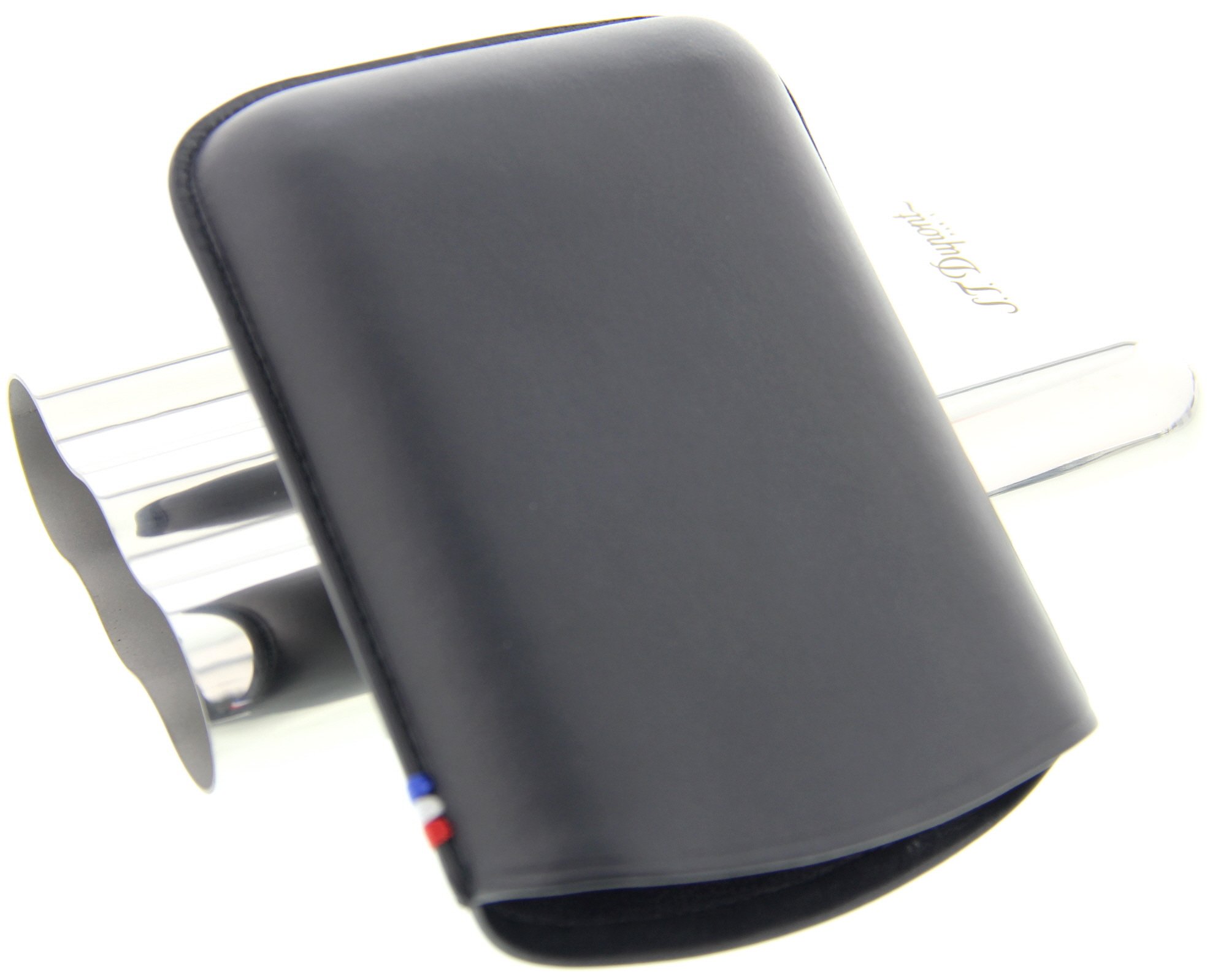 S.T. Dupont Zigarrenetui Metall 3er Noir (183020) Detailbild