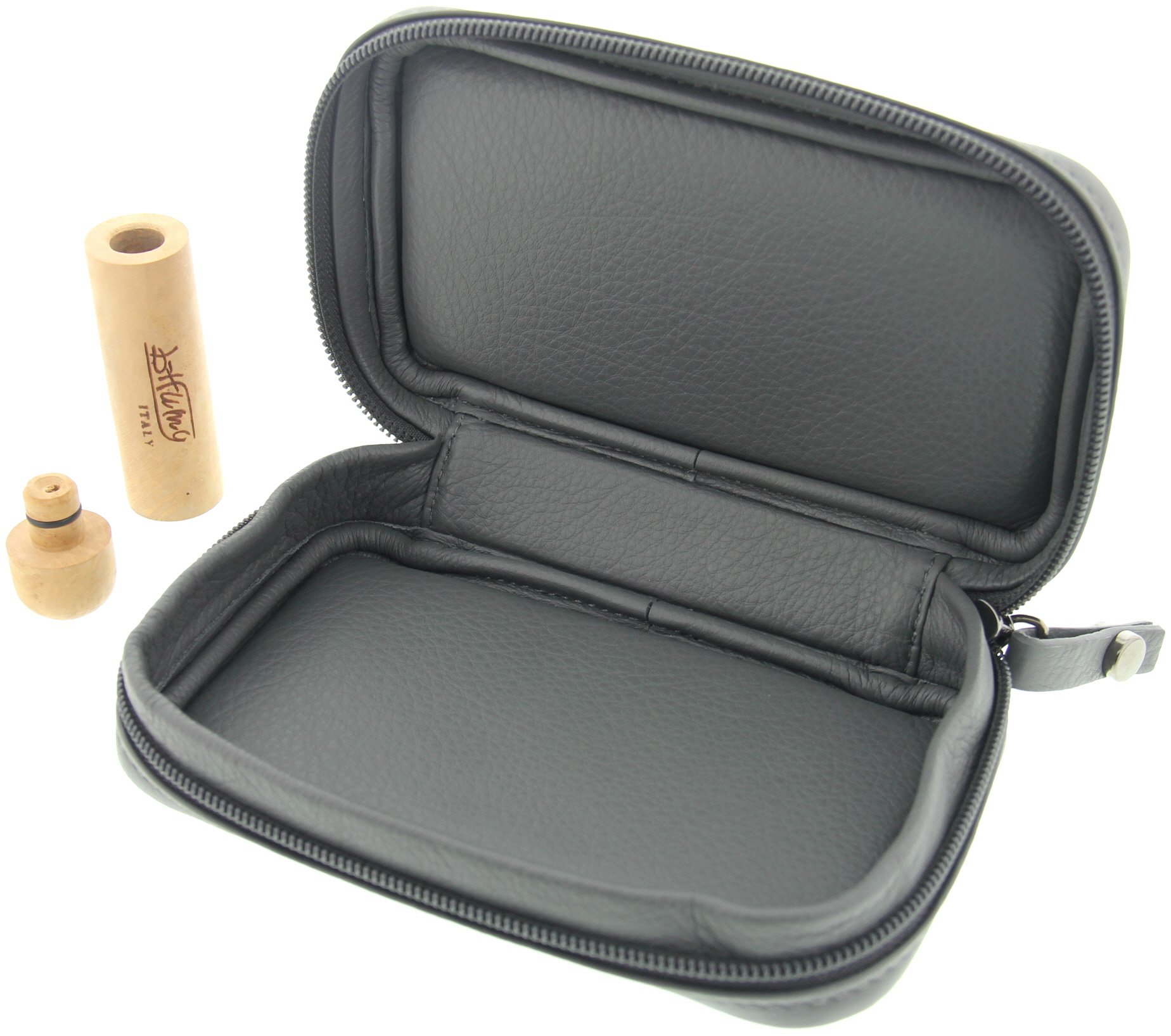 Claudio Albieri Etui Classic Fumo offen Detailbild