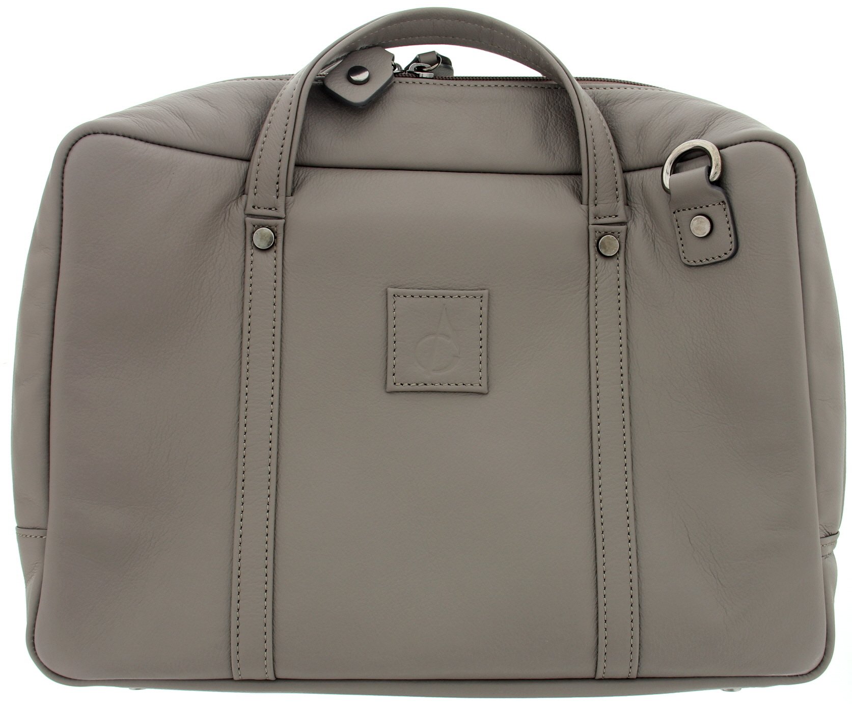 Claudio Albieri Etui Laptoptasche Taupe Vorderseite