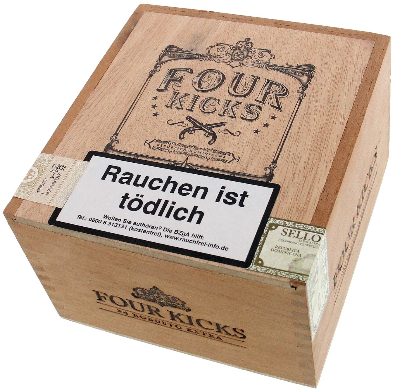 Crowned Heads Four Kicks Robusto Extra Kiste