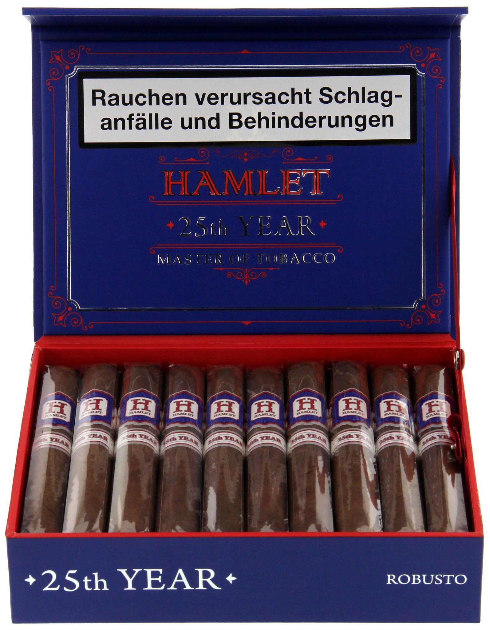 Rocky Patel Tabaquero Hamlet Paredes 25th Year Robusto Kiste offen