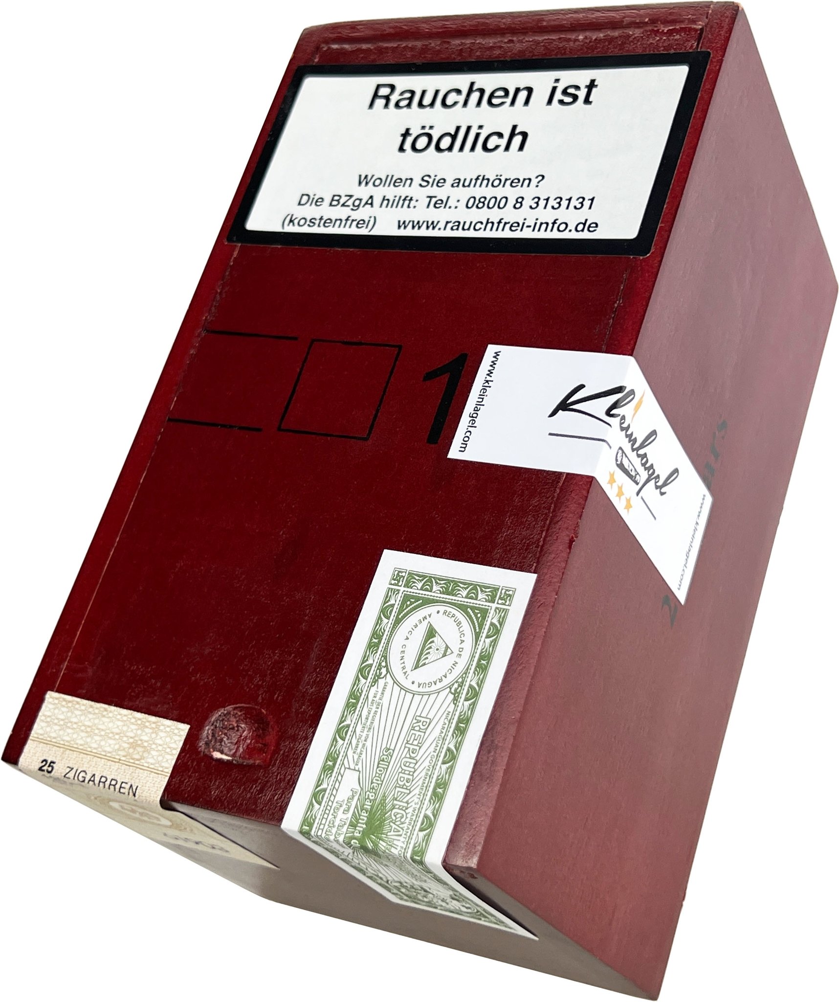 Square No. 1 Kiste offen