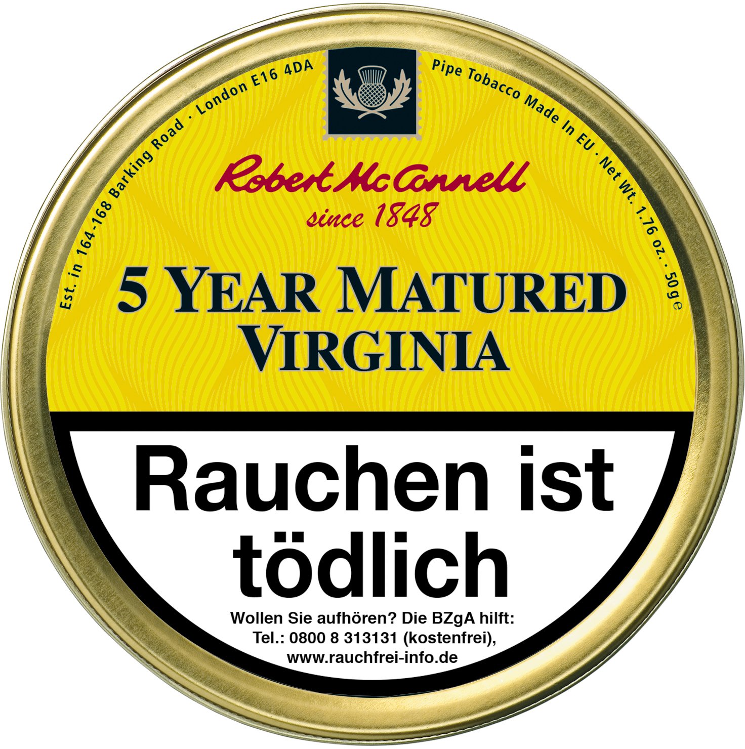 Robert McConnell Heritage Virginia 5 Years Matured 50g