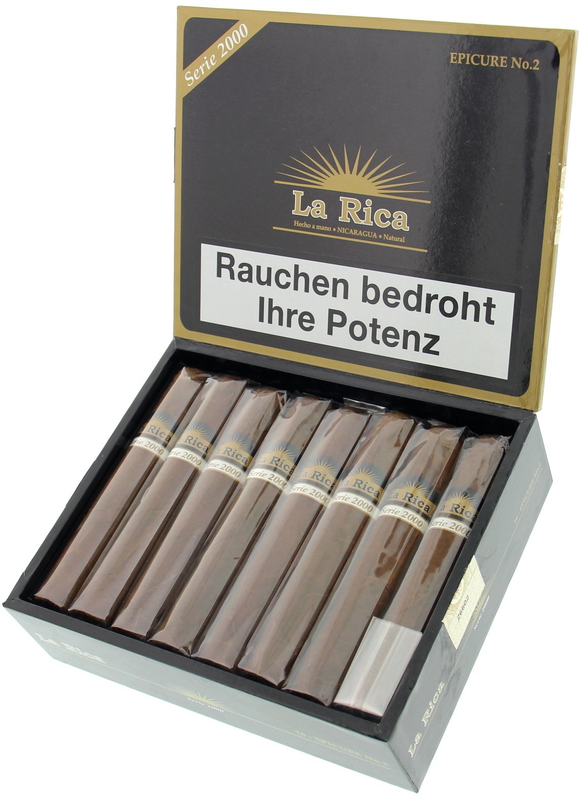 La Rica Serie 2000 Epicure No. 2 Kiste offen