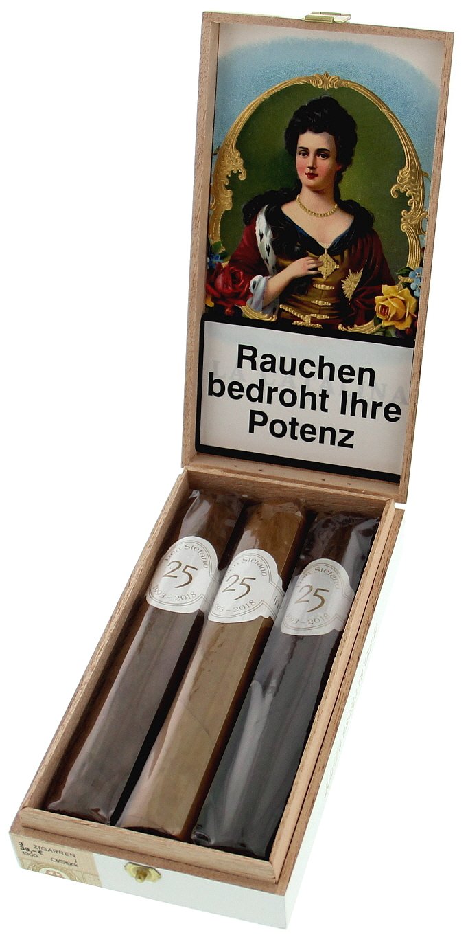 Don Stefano 25 Jahre Gordo 3er Packung offen