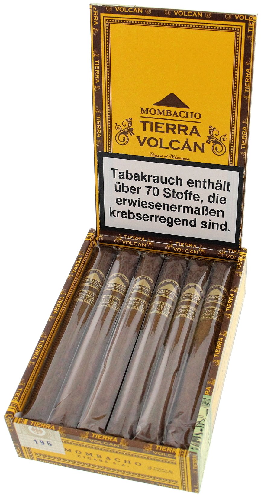 Mombacho Tierra Volcan Fino (6x44) Kiste offen