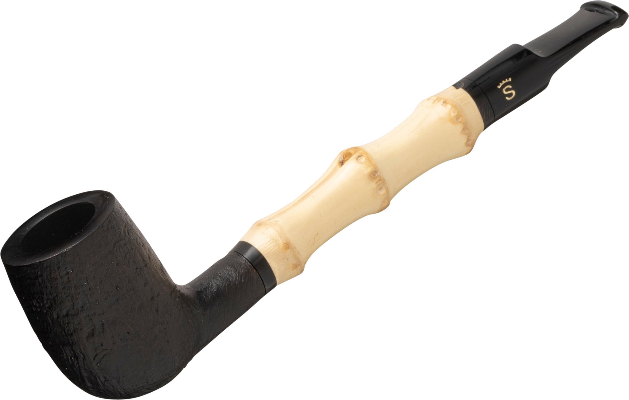 Stanwell Bamboo schwarz sandgestrahlt Mod. 107 (30023457)