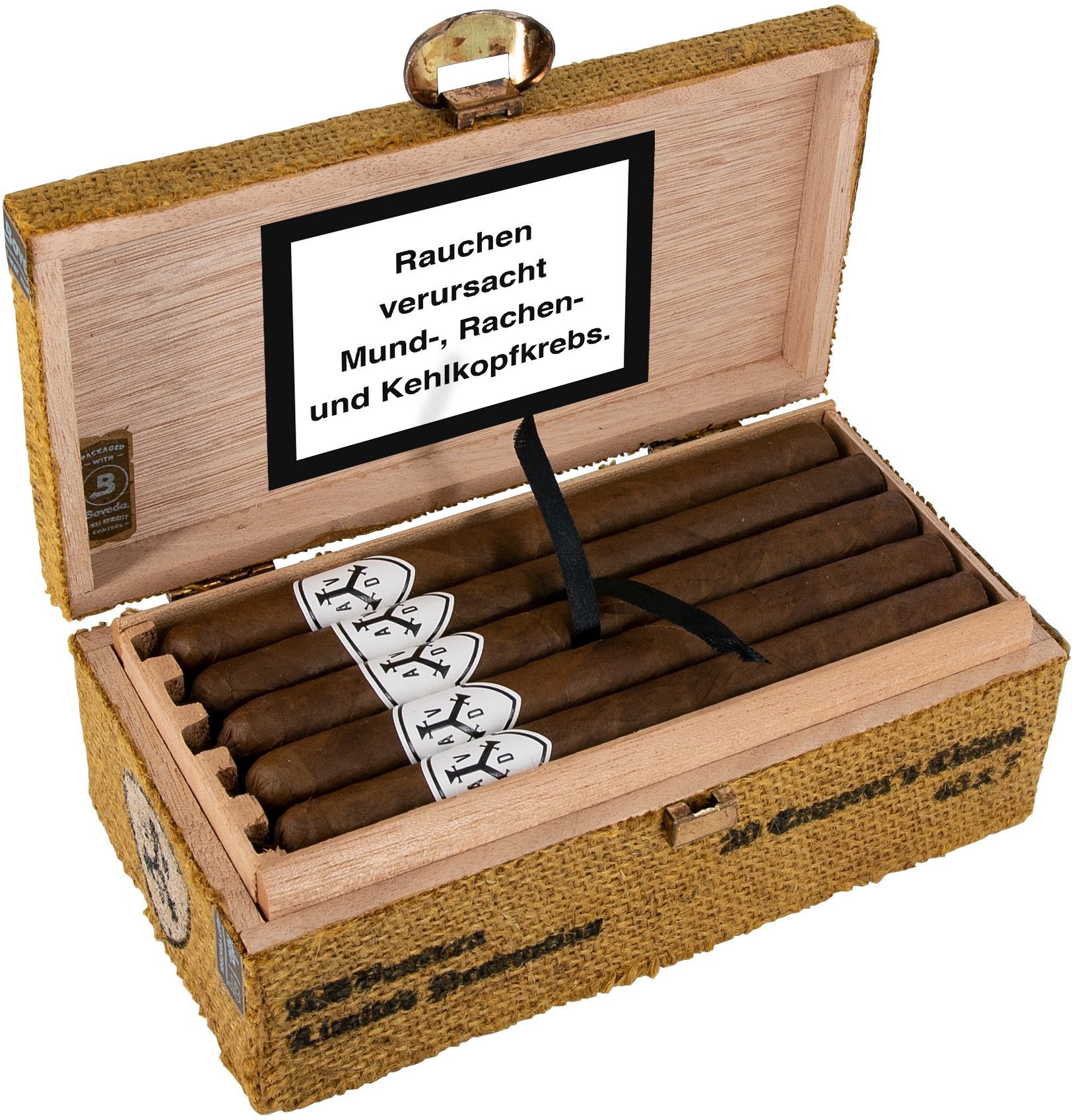 ADV Cigars & McKay The Conqueror Lancero Emperor’s Edition Kiste offen