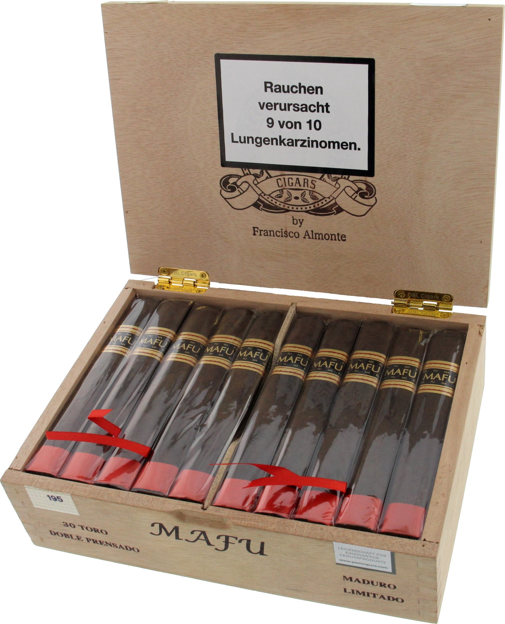 DBL Cigars Dominican Big Leaguer Mafu Toro Cameroon Kiste offen