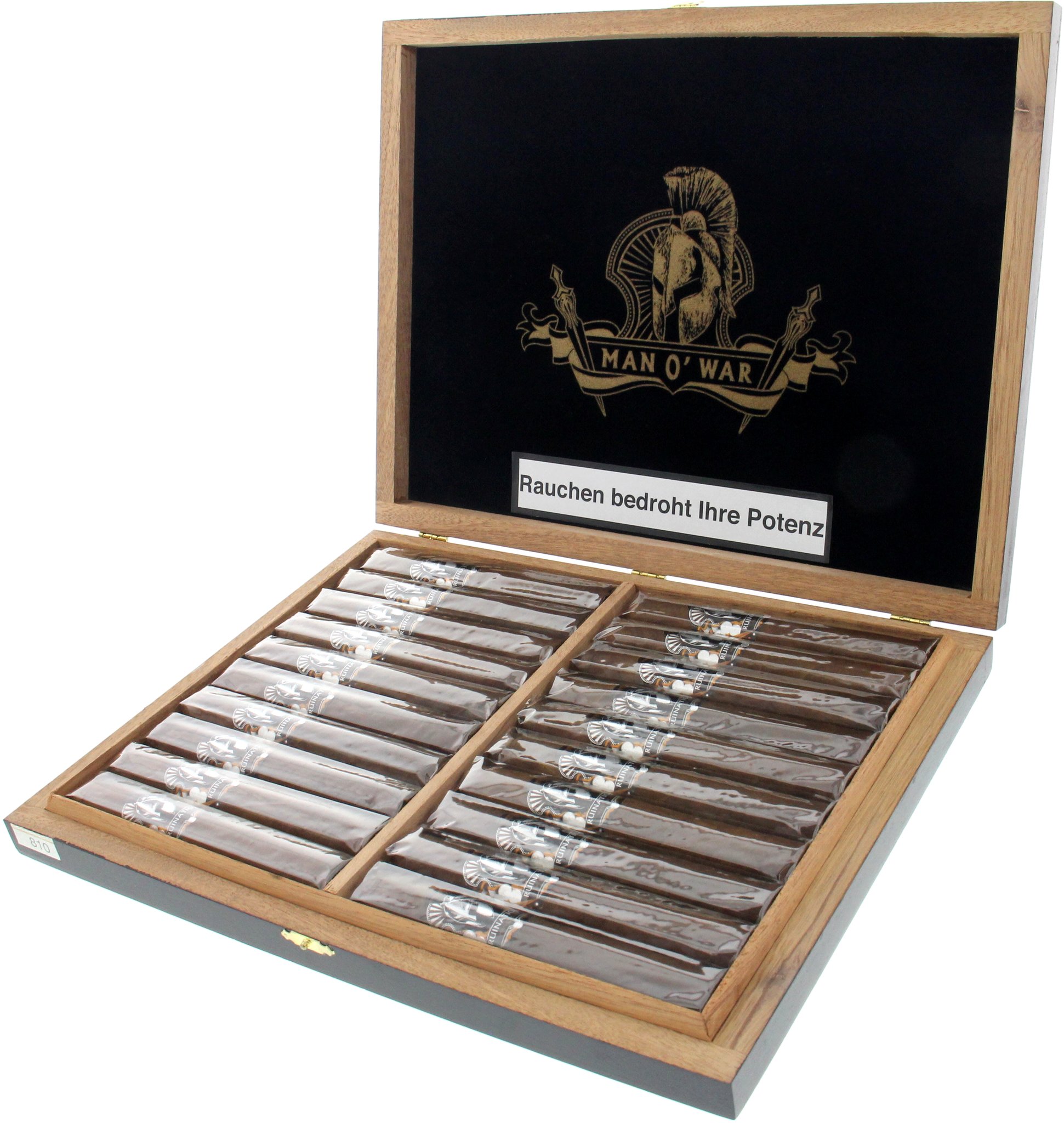 Man O' War Ruination Robusto # 2 Kiste offen