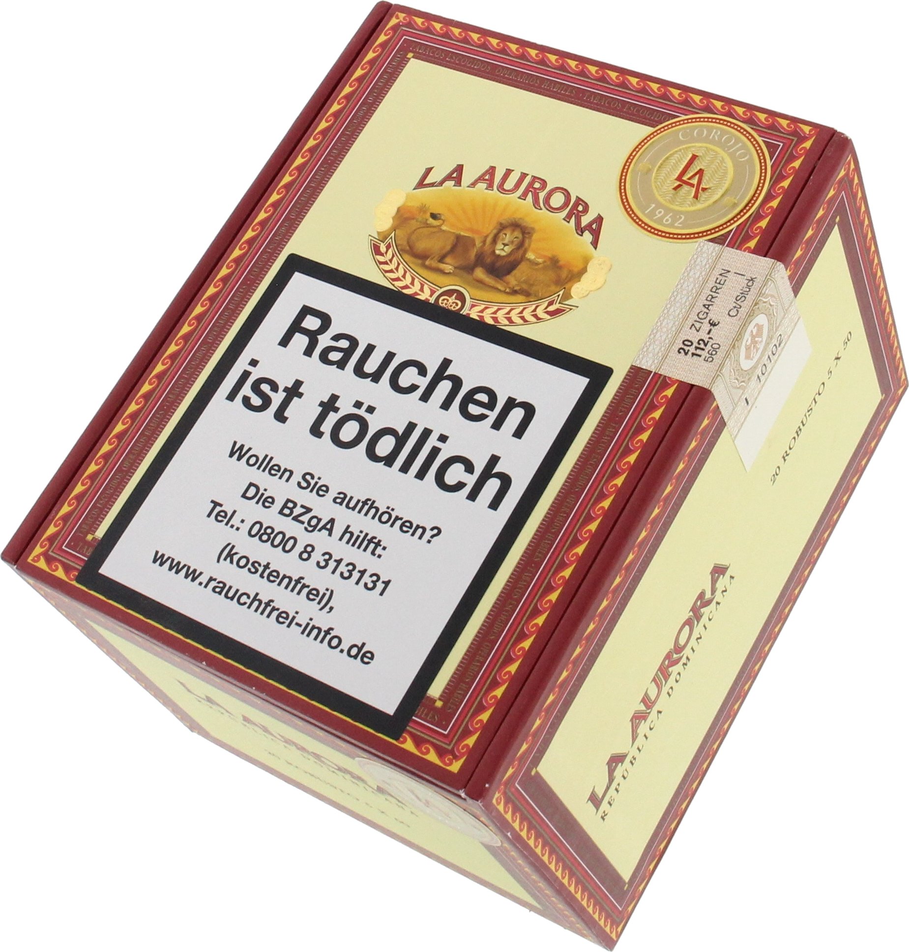 La Aurora 1962 Corojo Robusto Kiste