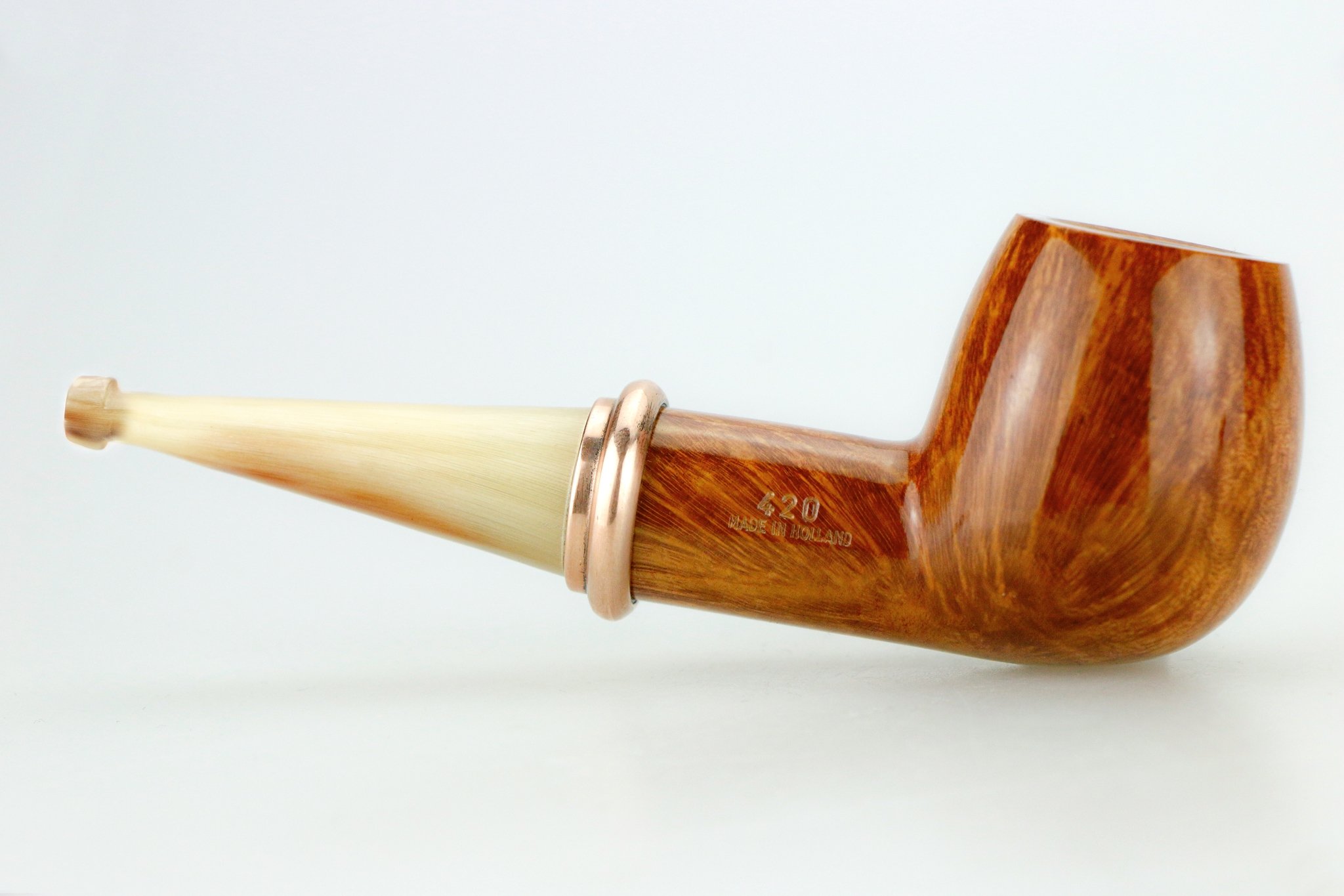Big Ben Phantom Pfeifen nature polish rose gold ring horn stem Modell 420 (112012420)_02