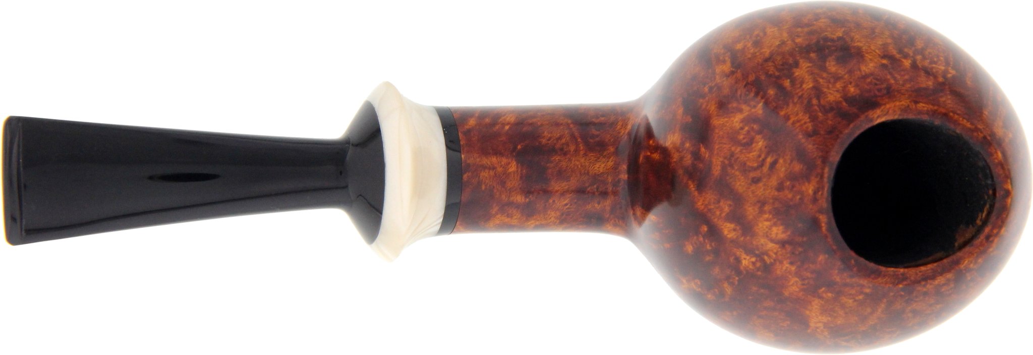 Henrik Kroll Freehand Pfeifen Category A* "Egg" (interne Nr. 5) Draufsicht