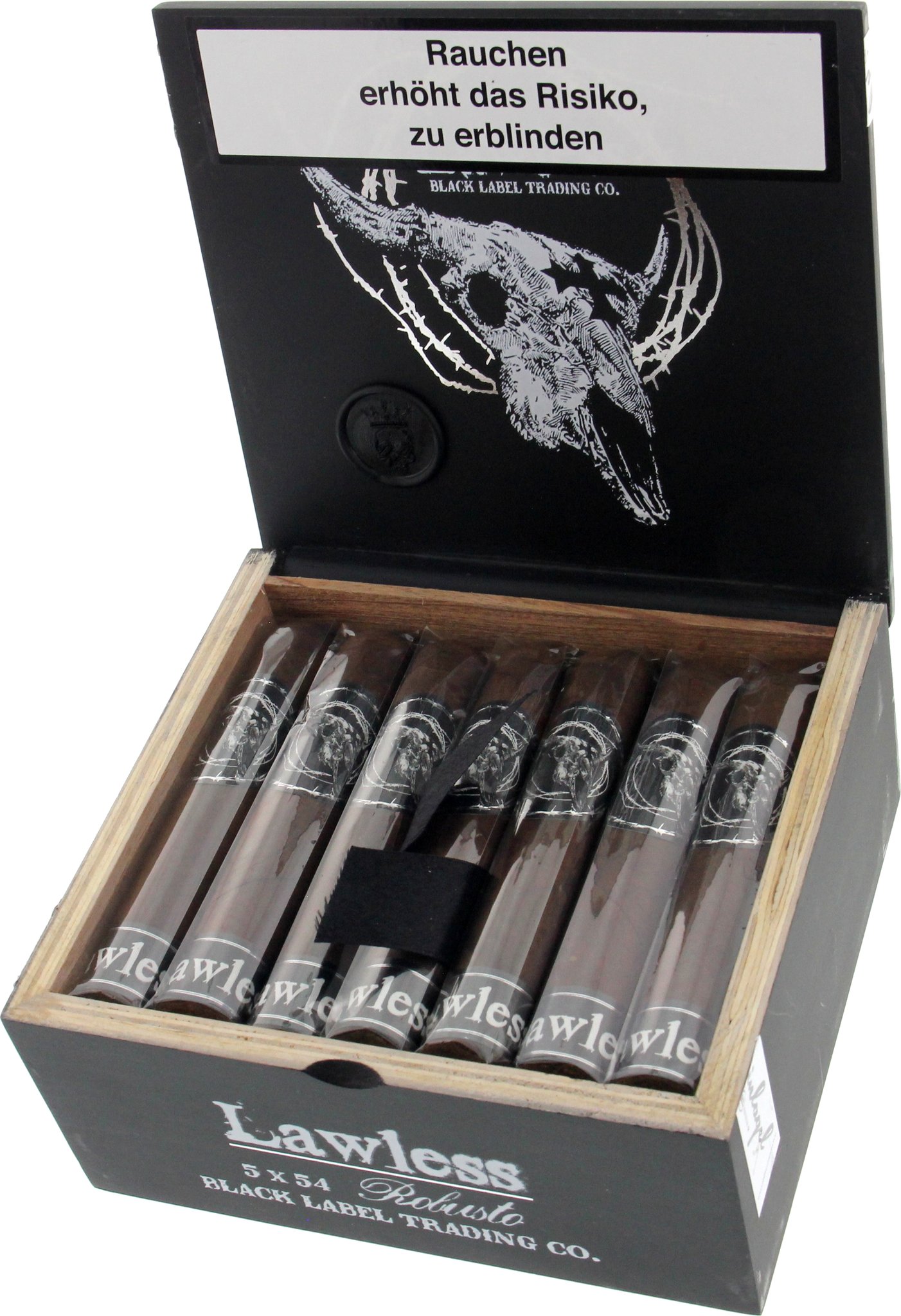 Black Label Trading Company Lawless Robusto Kiste offen
