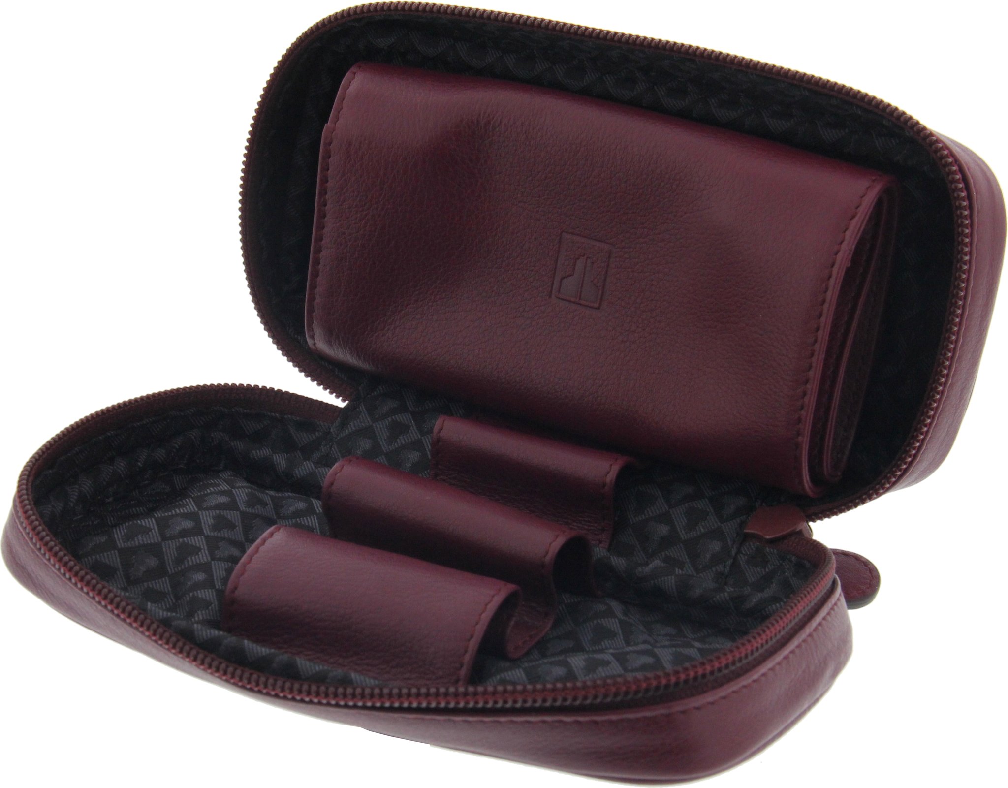 Castello Pfeifentasche 2er burgund Bild 2