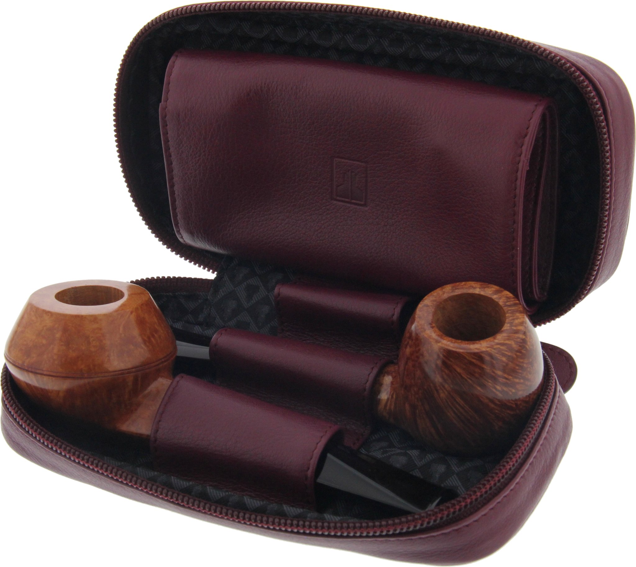 Castello Pfeifentasche 2er burgund Bild 3